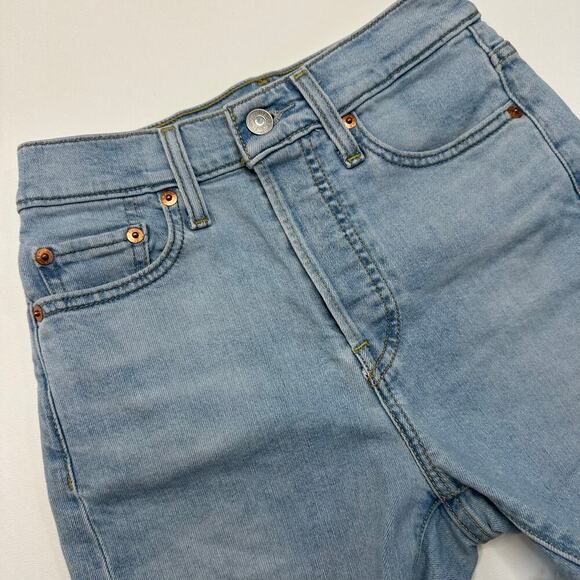 Levi’s Wedgie Skinny Denim Shorts Size 25 - Picture 2 of 7